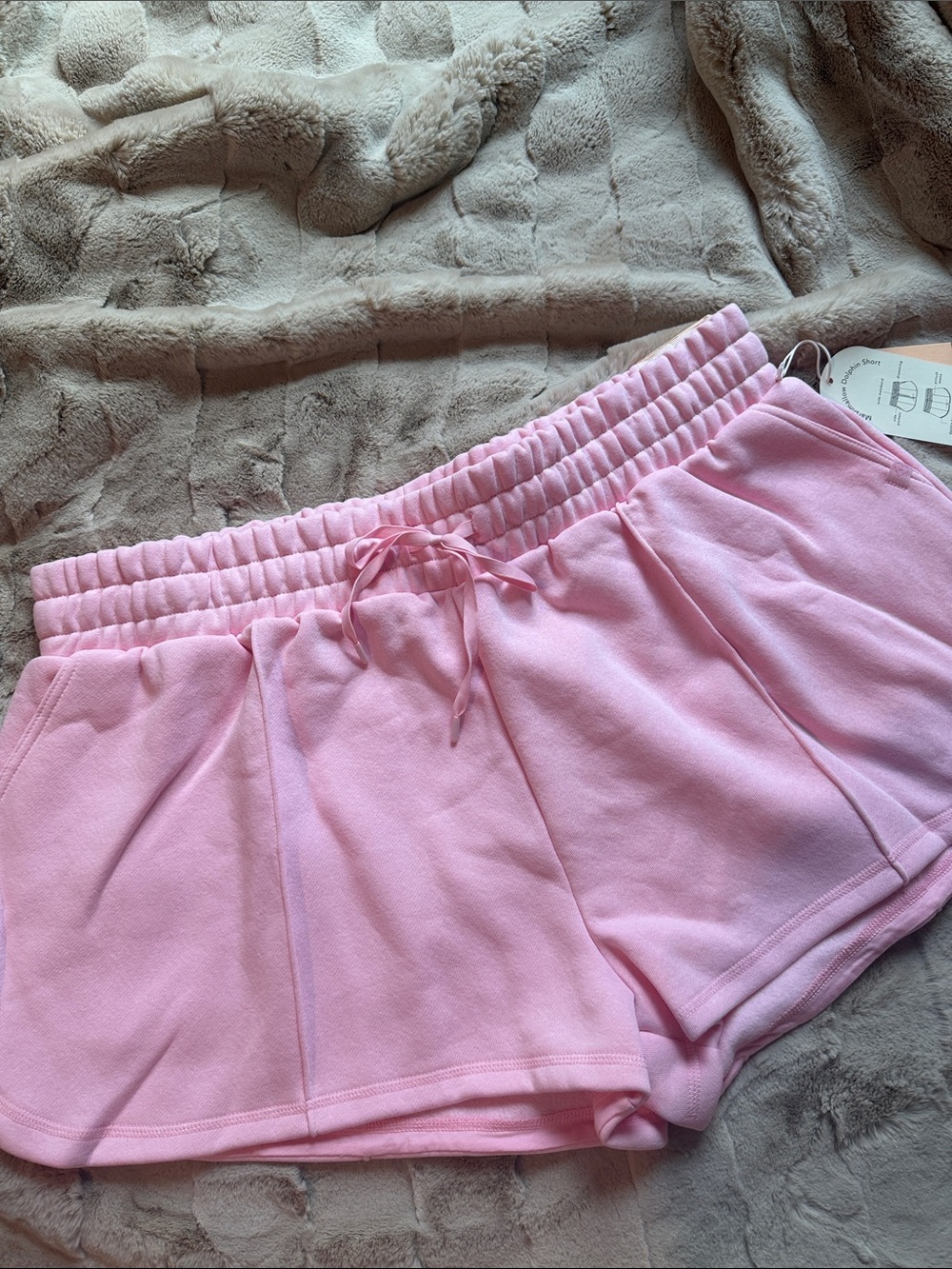 Blogilates Marshmallow Dolphin Light Pink Shorts for Women